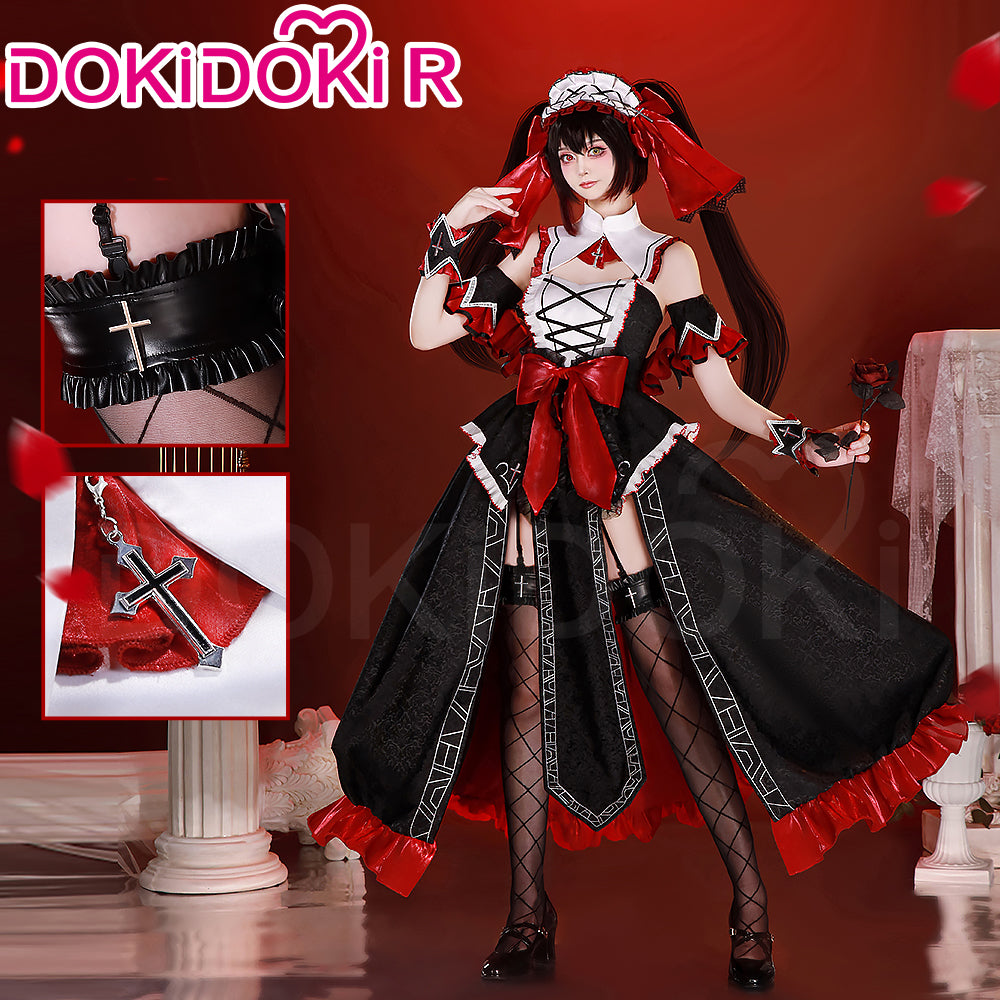 in stock】DokiDoki-R Anime Date A Live Cosplay Kurumi Tokisaki
