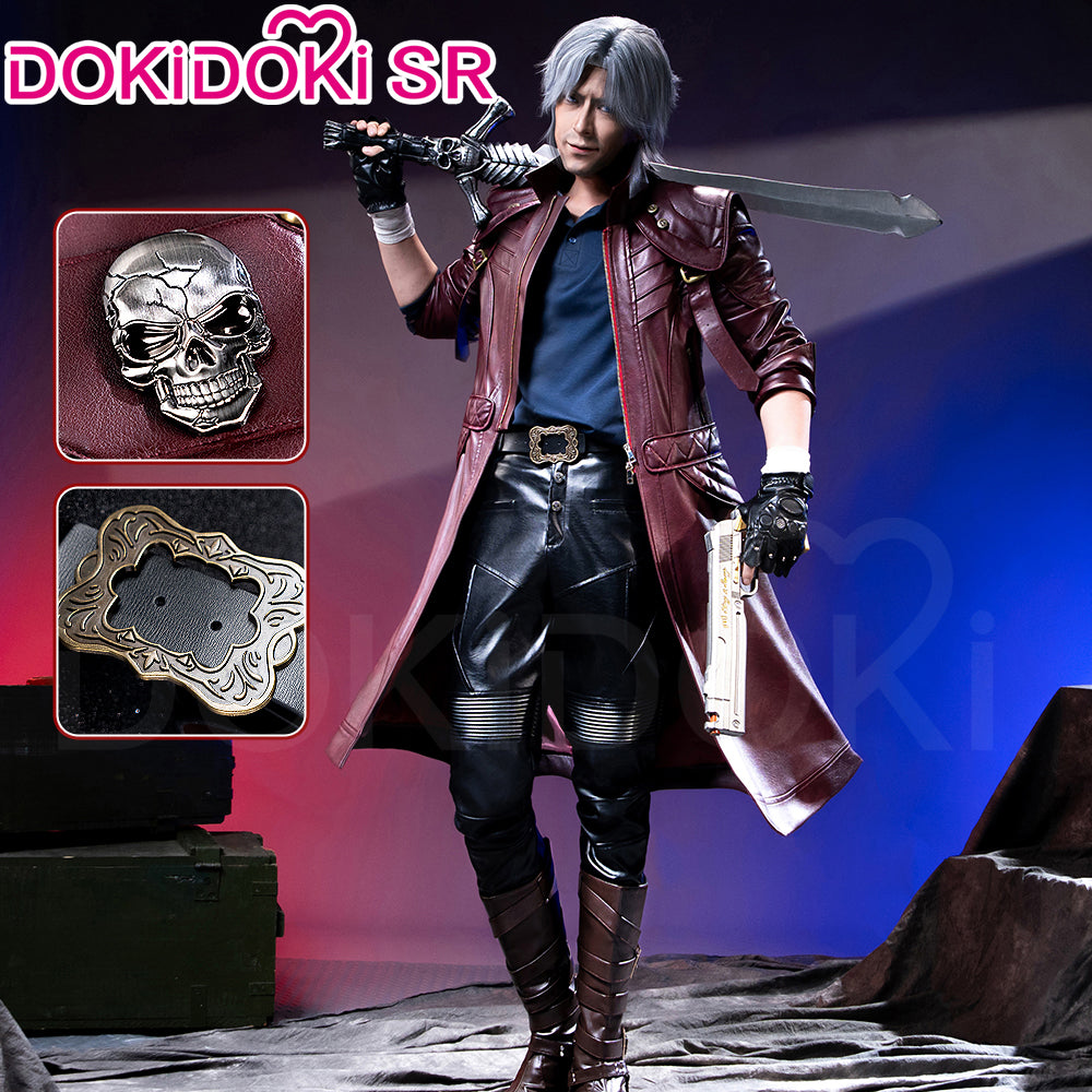Size S-3XL】DokiDoki-SR Game Cosplay Daante Costume Red dmc5