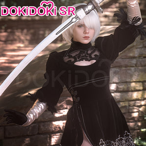 DokiDoki-SR Cosplay Game NR:Automata Cosplay 2B Cosplay No. 2 Type B Cosplay Costume Women
