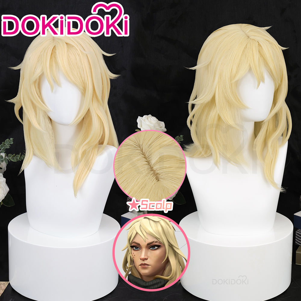 Ready For Ship DokiDoki Game Valorant Cosplay Deadlock Wig Long Curly