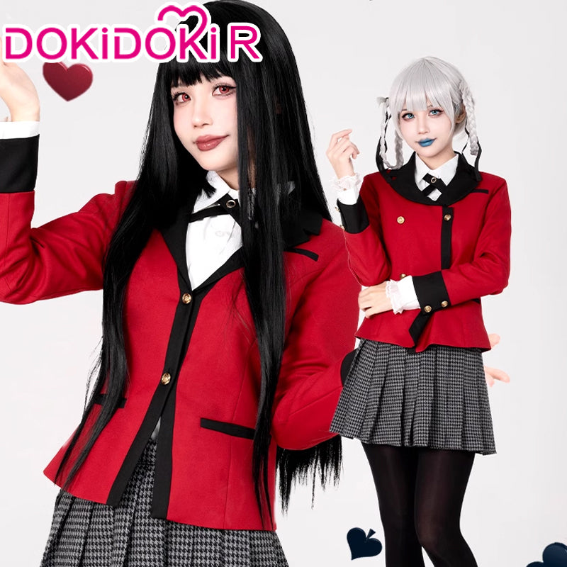 DokiDoki-R Anime Kakegurui Cosplay Jabami Yumeko / Momobami Kirari