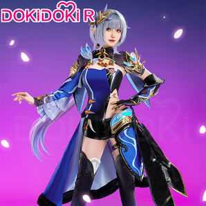【Size S-2XL】DokiDoki-R Honkai Impact 3 Cosplay Elysia Herrscher of Human Costume / Shoes Cover / Wig