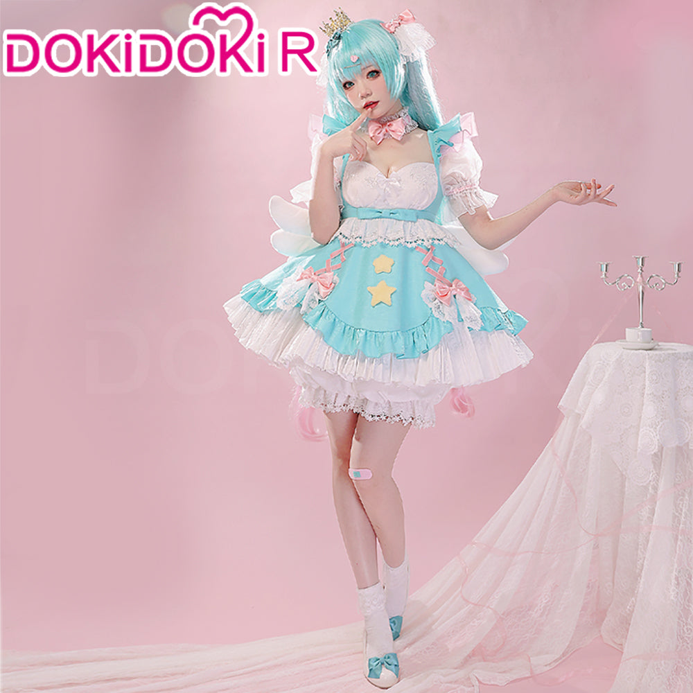 princess cosplay dress The Little Mermaid Princess Cosplay Costume Pink Dress with Neckpiece and Sleeves