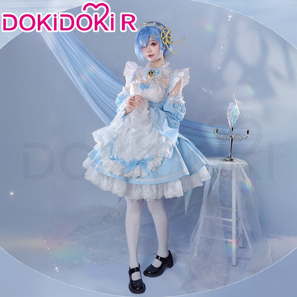 DokiDoki-R Anime Cosplay Costume Light Blue Maid Dress, Costume Only-L-Order Processing Time Refer to Description Page DokiDoki-R Anime Cosplay Costume Light Blue Maid Dress, Costume Only-L-Order Processing Time Refer to Description Page