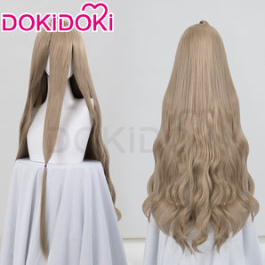 DokiDoki Anime Frieren: Beyond Journey's End Cosplay Sense Wig Long Light Brown Straight Hair