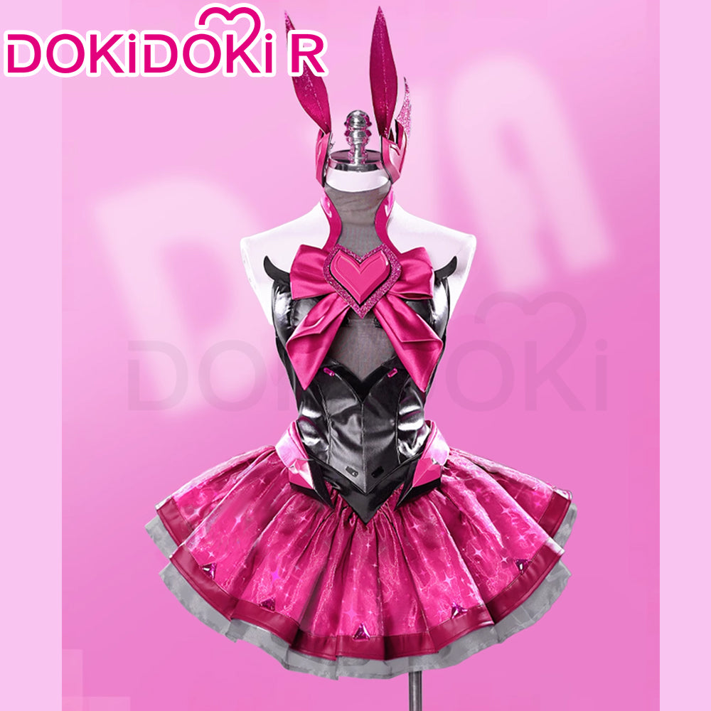DokiDoki-R Game Cosplay Pink Dress Magical Girl Costume