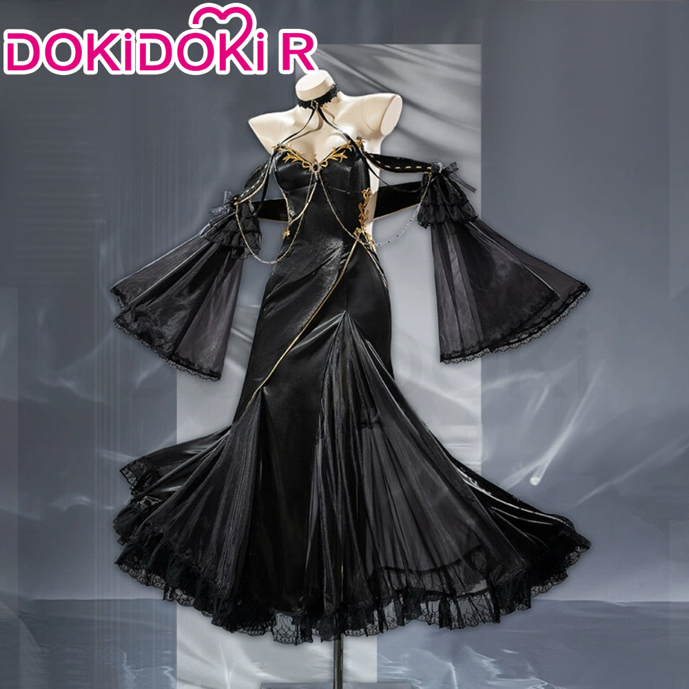 DokiDoki-R Anime Cosplay Costume Black Dress Gown – dokidokicosplay