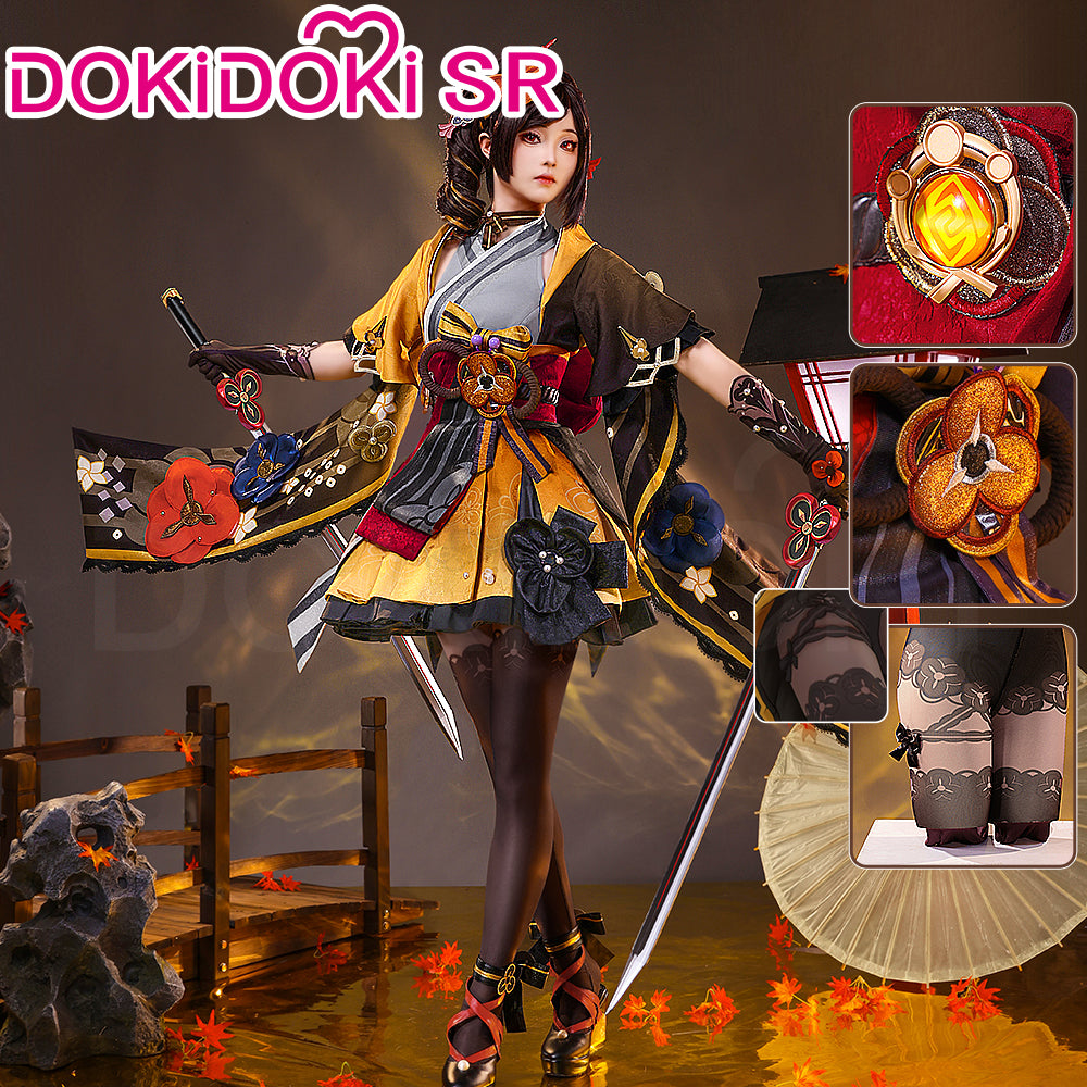 DokiDoki SR Game Genshin Impact Cosplay Chiori Costume Fontaine