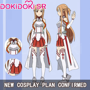 $5 Deposit =10% OFF Coupon DokiDoki-SR Anime Sword Art Online Cosplay Yuuki Asuna Costume SAO