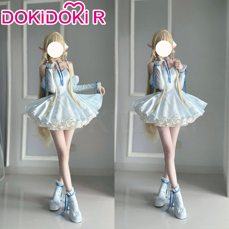 DokiDoki-R Anime Chobits Cosplay Chi Cosplay Costume Blue Ribbon Dress - Costume Only-M-Order Processing Time Refer to Description Page DokiDoki-R Anime Chobits Cosplay Chi Cosplay Costume Blue Ribbon Dress - Costume Only-M-Order Processing Time Refer to Description Page