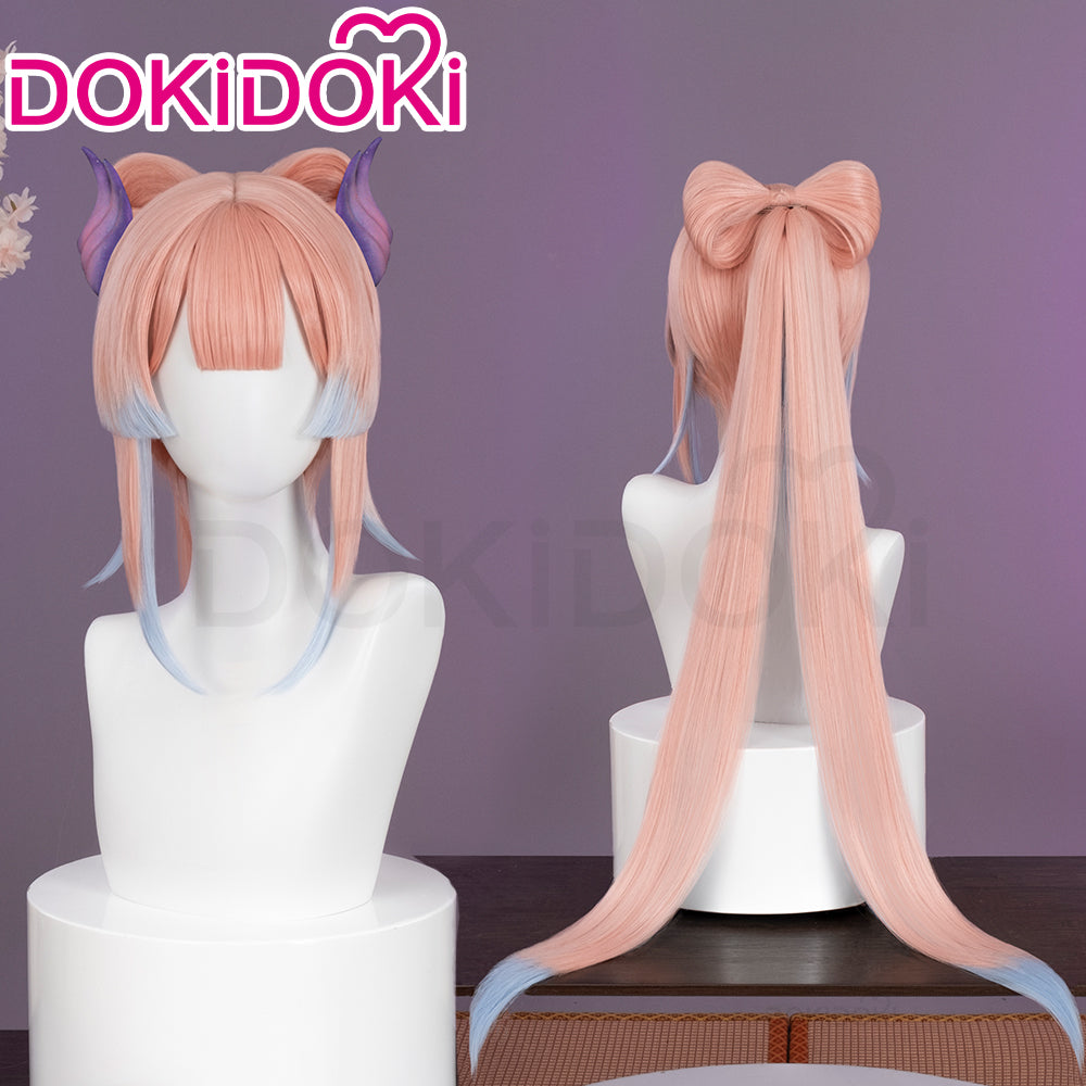 DokiDoki Game Genshin Impact Sangonomiya Kokomi Cosplay Wig Pink