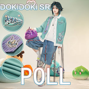 $5 Deposit =10% OFF Coupon DokiDoki-SR Game Genshin Impact Cosplay Xiao / Venti / Wanderer / Tartaglia Costume Autumn Shirt Doujin Casual Wear