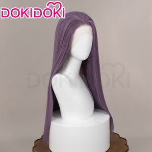 【Front Lace】DokiDoki Game Love And Deepspace Cosplay Main Character Wig Long Straight Purple Hair Women