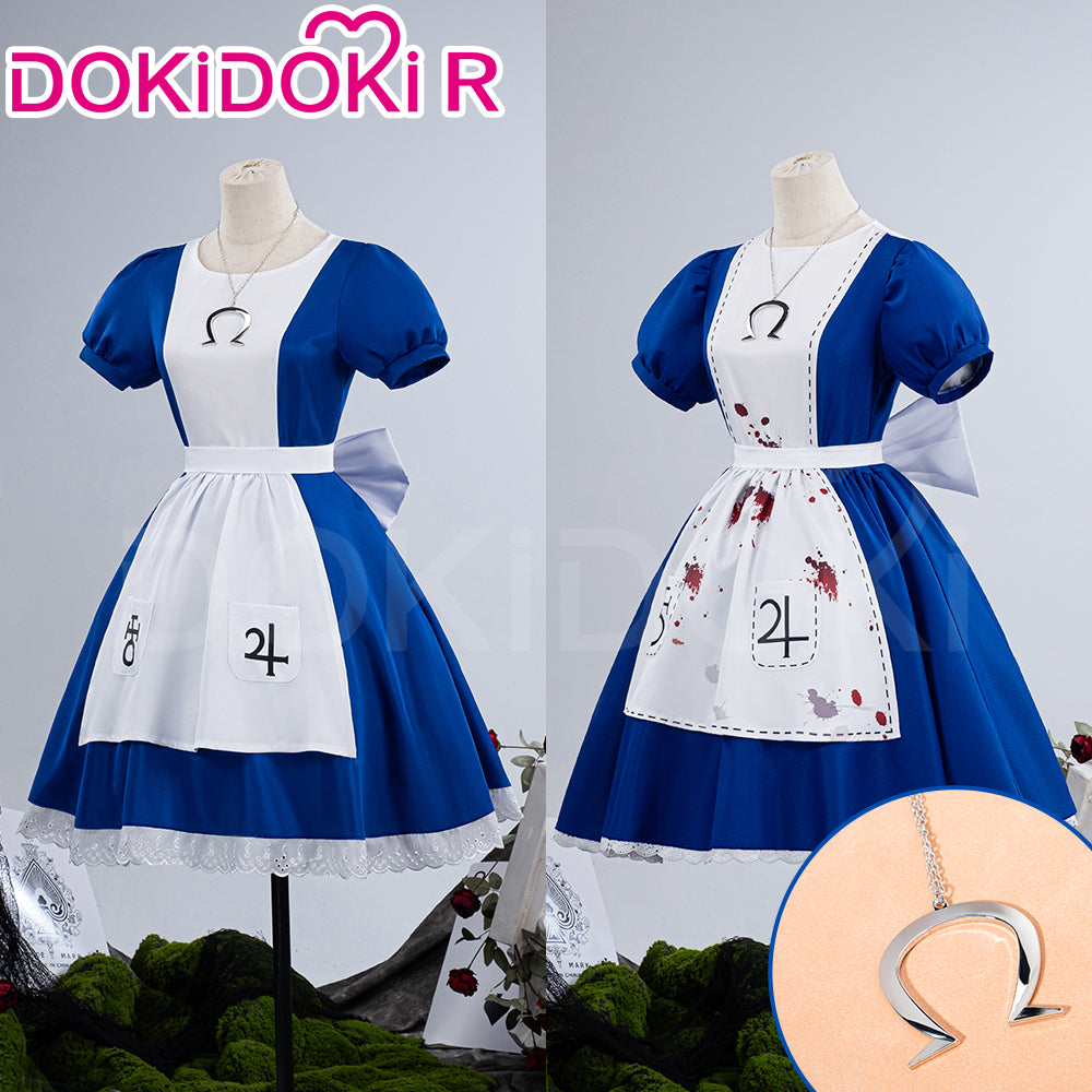 alice madness returns classic dress Alice Madness Returns Steamdress Alice Liddell Cosplay Costume Halloween Fancy Dress 2XL In Stock Takerlama