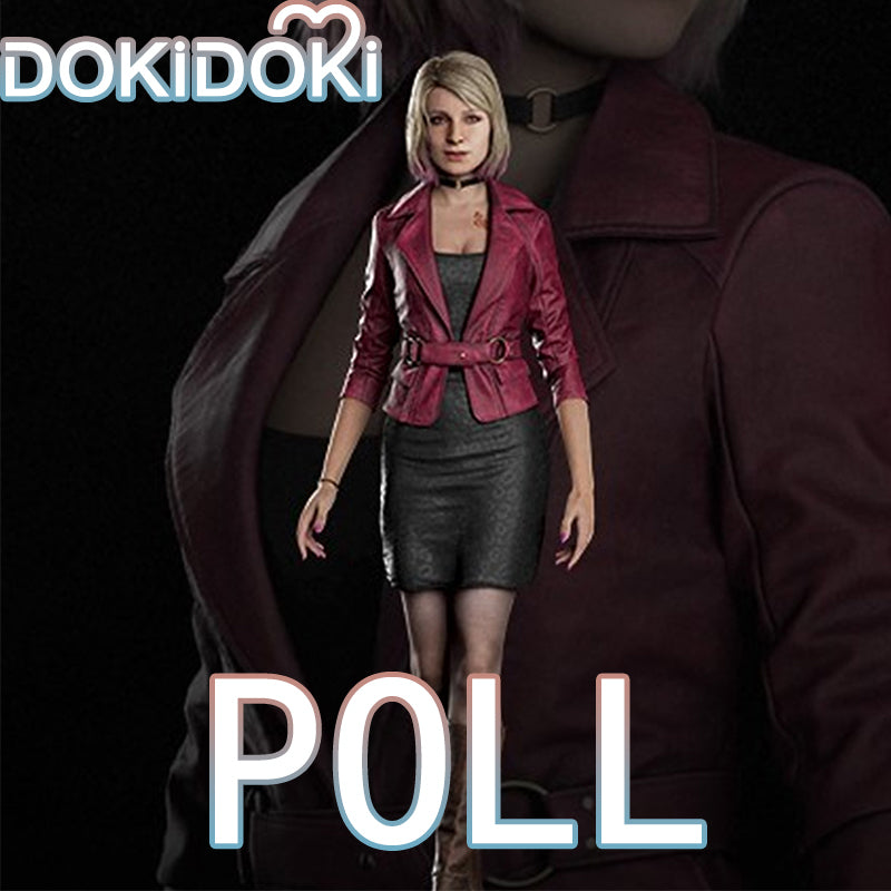 Poll】$5 Deposit =10% off Coupon Movie Cosplay Black Dress Red Coat –  dokidokicosplay