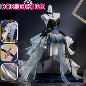 DokiDoki-SR Game Genshin Impact Cosplay Furina Costume Letter from the Deep Sea Doujin Fontaine Focalors Hydro Archon