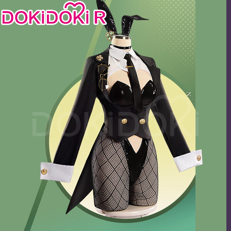 Partially Ready For ShipSize S-2XLDokiDoki-R Game Cosplay Costume Sexy Bunny Girl, Costume Only-S-Ready For Ship