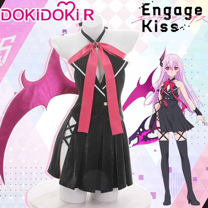 DokiDoki-R Anime Engage Kiss Cosplay Kisara battle suit Costume