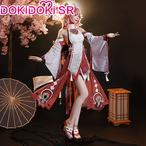 【Ready For Ship】DokiDoki-SR Game Genshin Impact Yae Miko Cosplay Costume / Shoes