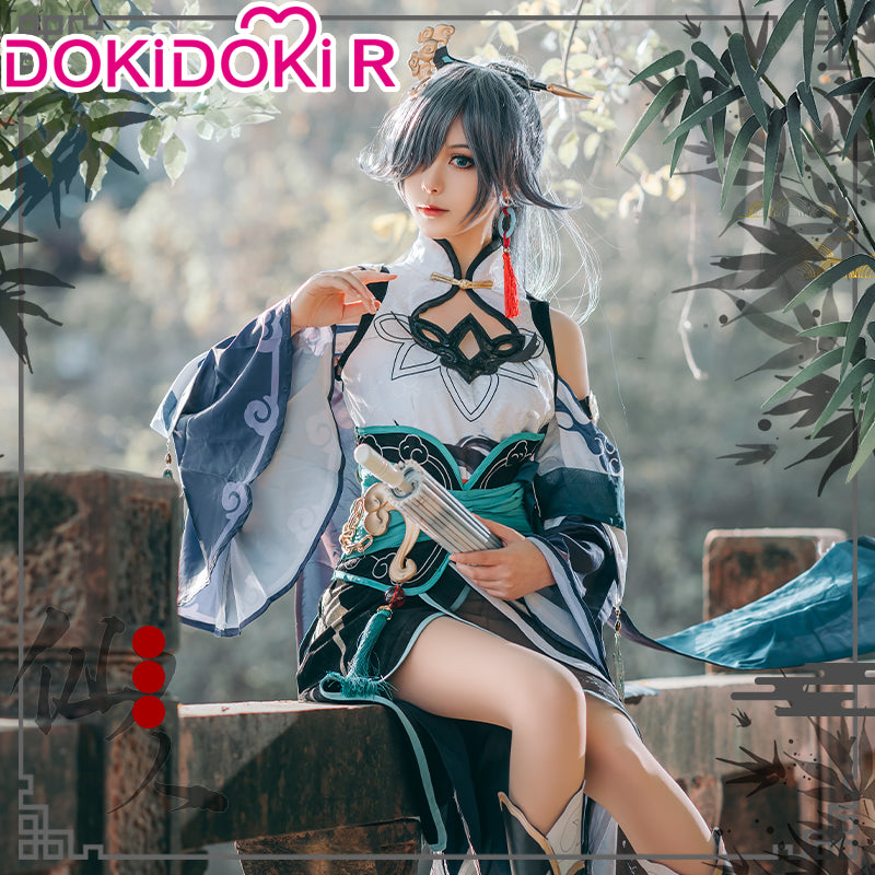DokiDoki-R Game Honkai Impact 3rd Cosplay Fu Hua Costume / Wig