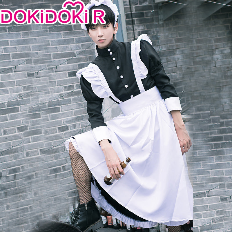 【Partially Ready For Ship】【Size M-3XL】DokiDoki-R Male Maid Cosplay Costume Men Gojo Satoru 【Partially Ready For Ship】【Size M-3XL】DokiDoki-R Male Maid Cosplay Costume Men Gojo Satoru