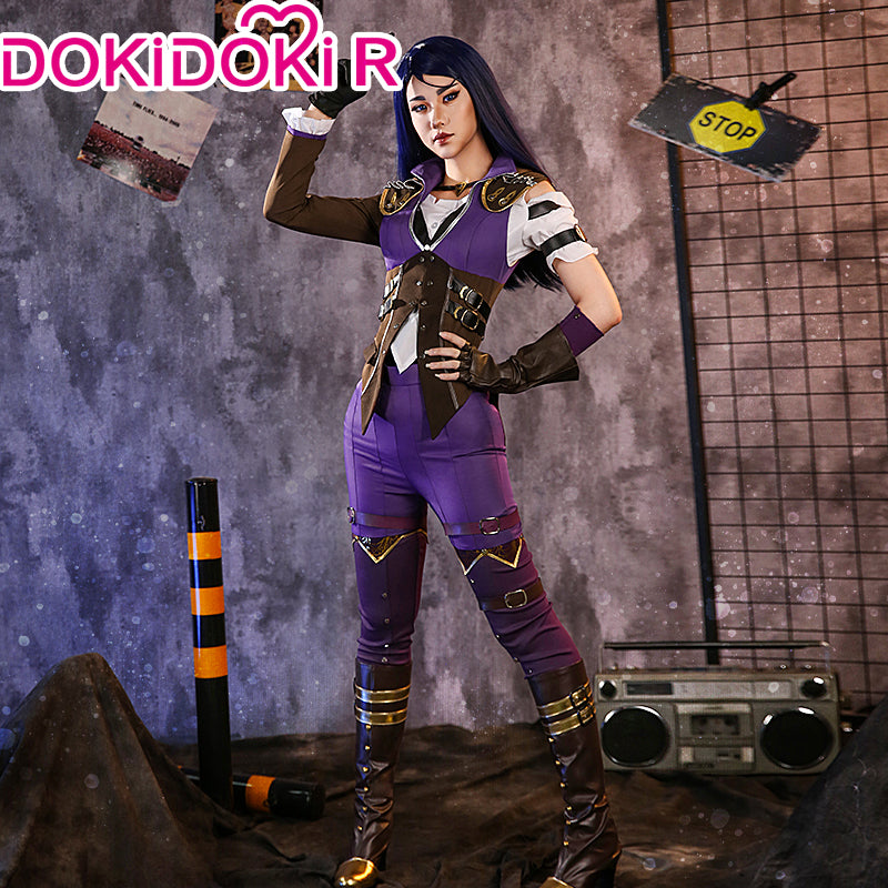 Size XS-XXL】DokiDoki-R Game Cosplay Cosplay Costume Purple
