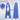 DokiDoki Game Cosplay Wig Long Straight Blue Hair Fortune Mate