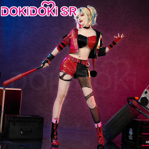【Size S-3XL】DokiDoki-SR Anime Cosplay Black Red Girl Costume