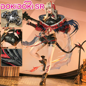 【Costume Ready For Ship】DokiDoki-SR Game Arknights Cosplay Wisadel W Costume / Wig 5th Anniversary