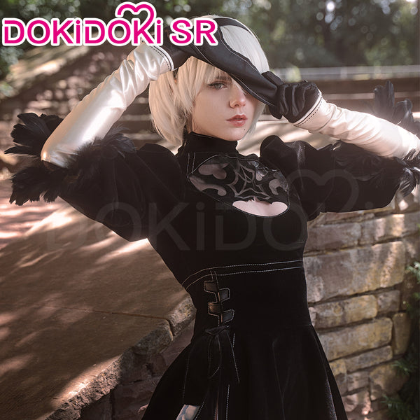 【S/M/L Ready For Ship】DokiDoki-SR Cosplay Game NR:Automata Cosplay 2B  Cosplay No. 2 Type B Cosplay Costume Women