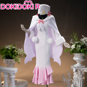 【Partially Ready For Ship】【Size S-3XL】DokiDoki-R Anime Cosplay White Pink Dress With Hat Cape Cute