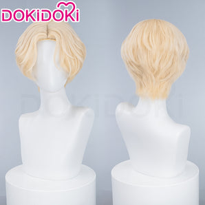 DokiDoki Anime Alien Stage Cosplay Luka Wig Short Curly Blond Hair