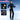 【Partially Ready For Ship】【Size S-3XL】DokiDoki-R Game Cosplay Costume Blue Black Military Uniform Halloween