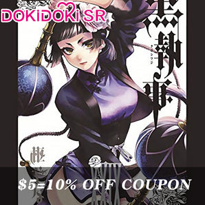 $5 Deposit =10% OFF Coupon DokiDoki-SR Anime Black Butler Cosplay Ranmao Costume Ran Mao Cheongsam
