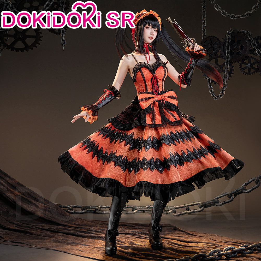 DokiDoki SR Anime Date A Live Cosplay Kurumi Tokisaki Costume Shoes Nightmare