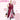 【Size S-2XL】DokiDoki-R Anime Cosplay Costume Red Dress Pink Ruffled Hem