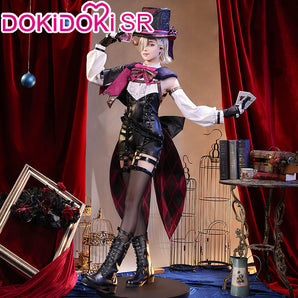 DokiDoki-SR Game Genshin Impact Cosplay Fontaine Lyney Costume / Shoes