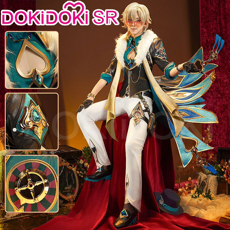 POLL 5 Deposit 10 Coupon DokiDoki SR Game Honkai Star Rail Cosplay Aventurine Costume Shajin