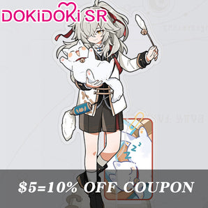 $5 Deposit =10% OFF Coupon DokiDoki-SR Game Honkai: Star Rail Cosplay Jing Yuan Cosplay Costume Little Cat Doujin Casual Wear Jingyuan
