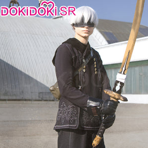【Partially Ready For Ship】DokiDoki-SR Game Cosplay Cotsume Black Coat Halloween