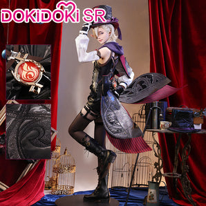 【 Ready For Ship】DokiDoki-SR Game Genshin Impact Cosplay Fontaine Lyney Costume / Shoes