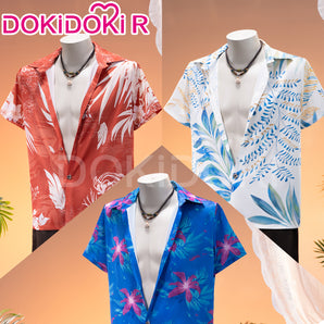 【In Stock】【Size S-2XL】DokiDoki-R Game Love And Deepspace Cosplay Sylus / Xavier / Zayne / Rafayel  / Caleb Costume Tops Only Summer Beach Blaze / Subtly Wild / Bright Spotlight