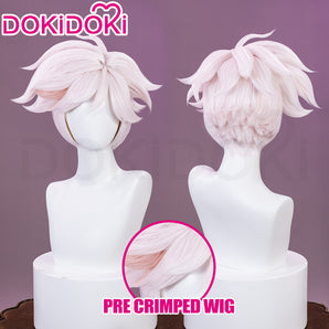 DokiDoki Anime Hell Hotel Cosplay Wig Pink Short Pre Crimped