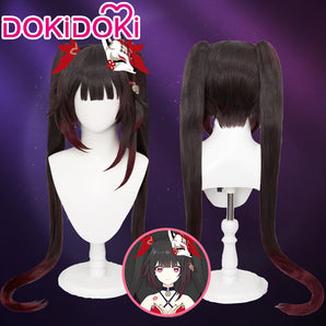 【US LOCAL SHIPPING 】DokiDoki Game Honkai: Star Rail Cosplay Hanabi Wig Long Brown Twin Tail Cute Miss Sparkle