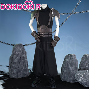 【Partially Ready For Ship】【Size XS-3XL】DokiDoki-R Game Cosplay Zaack Faiir Black Costume
