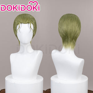 DokiDoki Anime Frieren: Beyond Journey's End Cosplay Heiter Wig Short Stragiht Green Hair
