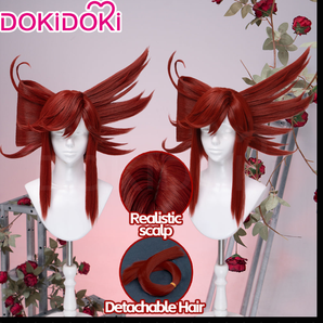 DokiDoki Anime GACHIAKUTA Cosplay Riyo Reaper Wig Long Red Hair