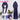 【Ready For Ship】DokiDoki Game Honkai Impact 3 Cosplay Herrscher of Origin Raiden Mei Wig Long Straight Purple Hair
