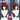DokiDoki Anime Oshi no Ko Cosplay Arima Kana Wig Short Straight Red Pink Hair