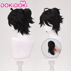 DokiDoki Game Identity V Copslay Luca Balsa Prisoner Wig Short Straight Black E-Sports